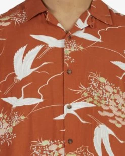 RVCA CRANES SS SHIRT -Rvca uvywt00125 rvcaw cns0 dtl1