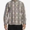 RVCA MUSHU PLAID LONG SLEEVE SHIRT