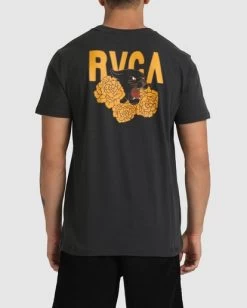 RVCA EASY TIGER T-SHIRT -Rvca uvyzt00122 rvcaw blk bck3