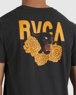 RVCA EASY TIGER T-SHIRT -Rvca uvyzt00122 rvcaw blk dtl1