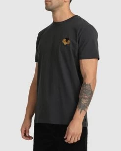 RVCA EASY TIGER T-SHIRT -Rvca uvyzt00122 rvcaw blk sd3