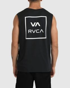 RVCA VA ALL THE WAYS MUSCLE -Rvca uvyzt00160 rvcaw blk bck3