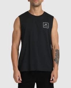 RVCA VA ALL THE WAYS MUSCLE -Rvca uvyzt00160 rvcaw blk frt4