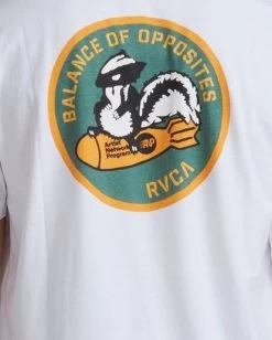 RVCA SKUNK WEAPON T-SHIRT -Rvca uvyzt00169 rvcaw wht dtl1