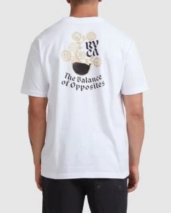RVCA PEACE CLUB ORGANIC T-SHIRT -Rvca uvyzt00174 rvcaw wht bck3