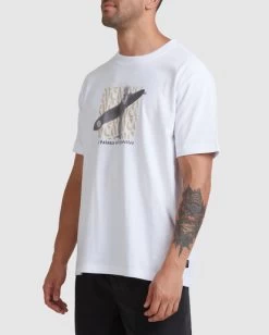 RVCA PEACE CLUB ORGANIC T-SHIRT -Rvca uvyzt00174 rvcaw wht sd3