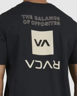 RVCA UPSTATE SHORT ORGANIC T-SHIRT -Rvca uvyzt00176 rvcaw blk dtl1