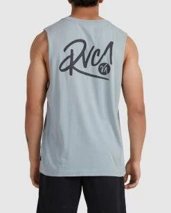 RVCA FLOW MUSCLE 8 RVCA FLOW MUSCLE -Rvca uvyzt00303 rvcaw bhm0 bck3