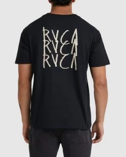 RVCA TRIPLE DECKER T-SHIRT -Rvca uvyzt00309 rvcaw blk bck3