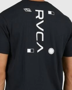 RVCA UPSTANDING T-SHIRT -Rvca uvyzt00320 rvcaw blk dtl1