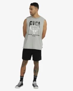 RVCA WOLFIE MUSCLE -Rvca uvyzt00406 rvcaw kpc0 frt9