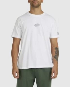 RVCA STREETS T-SHIRT 7 RVCA STREETS T-SHIRT -Rvca uvyzt00408 rvcaw wht frt3