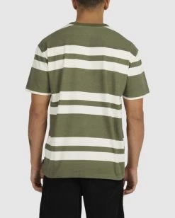 RVCA LOST PARADISE STRIPE T-SHIRT -Rvca uvyzt00419 rvcaw gjg0 bck3