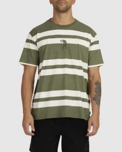 RVCA LOST PARADISE STRIPE T-SHIRT