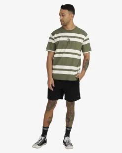 RVCA LOST PARADISE STRIPE T-SHIRT -Rvca uvyzt00419 rvcaw gjg0 frt9