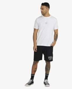 RVCA HUSTLE T-SHIRT -Rvca uvyzt00425 rvcaw wht frt9