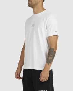 RVCA HUSTLE T-SHIRT -Rvca uvyzt00425 rvcaw wht sd3