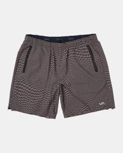 RVCA YOGGER STRETCH ELASTIC SHORTS 17" -Rvca v201trys rvcaf tmb6 frt1